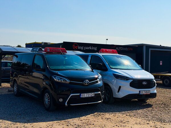 Monitorowany parking strzeżony przy lotnisku Balice